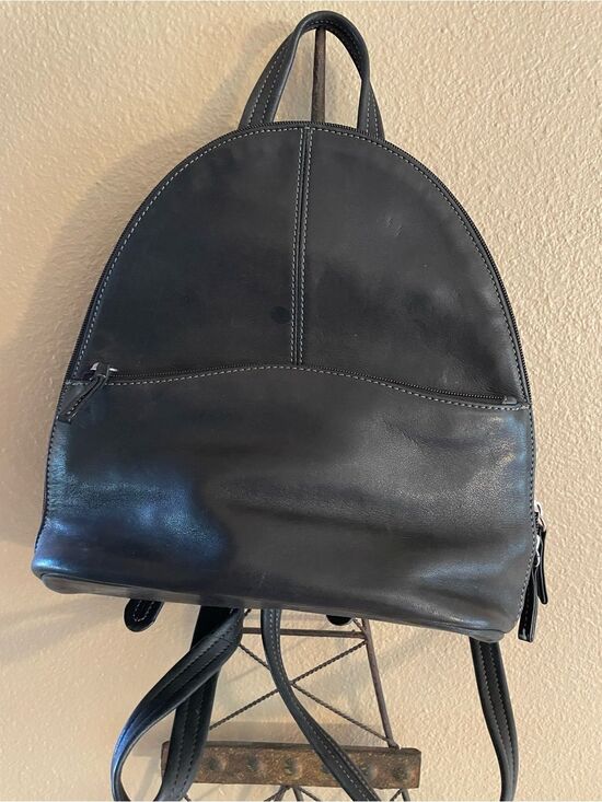 Tignanello Black Leather Women’s Backpack main image 4